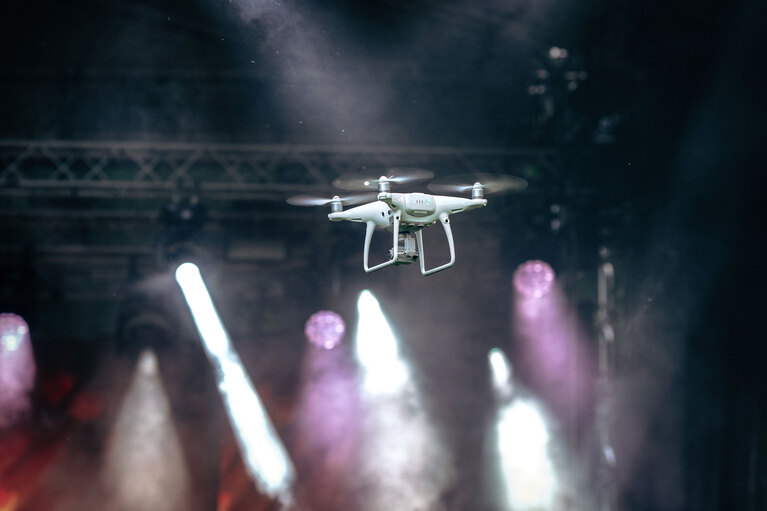 Media and entertainment UAV image