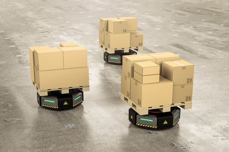 Industrial delivery robots image