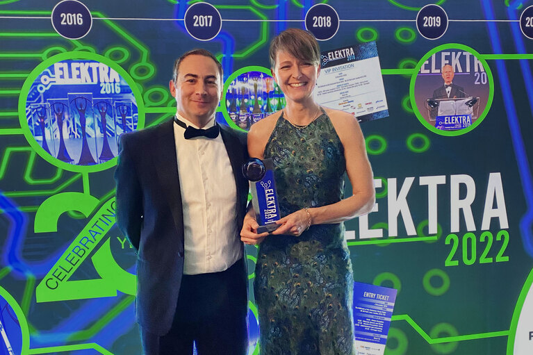 Recipients receiving award image