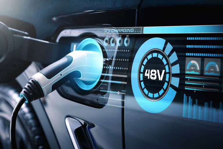 48V electric car image