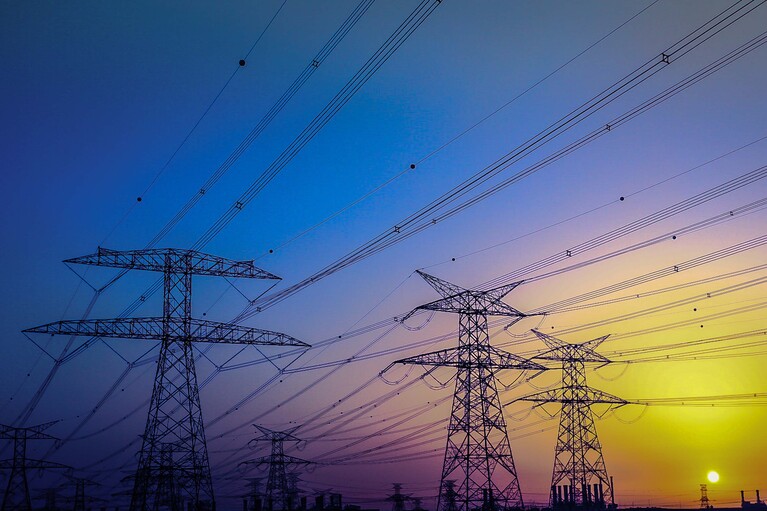 Power cable lines image