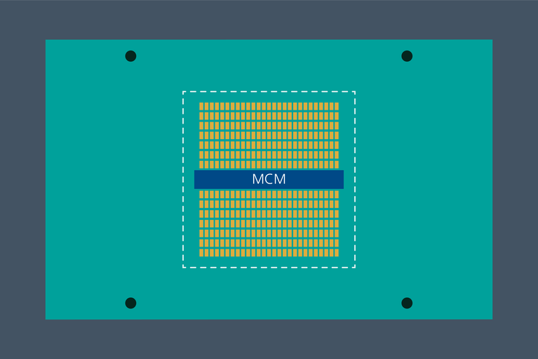 Voltage regulator placed in the processor bypass capacitor array image