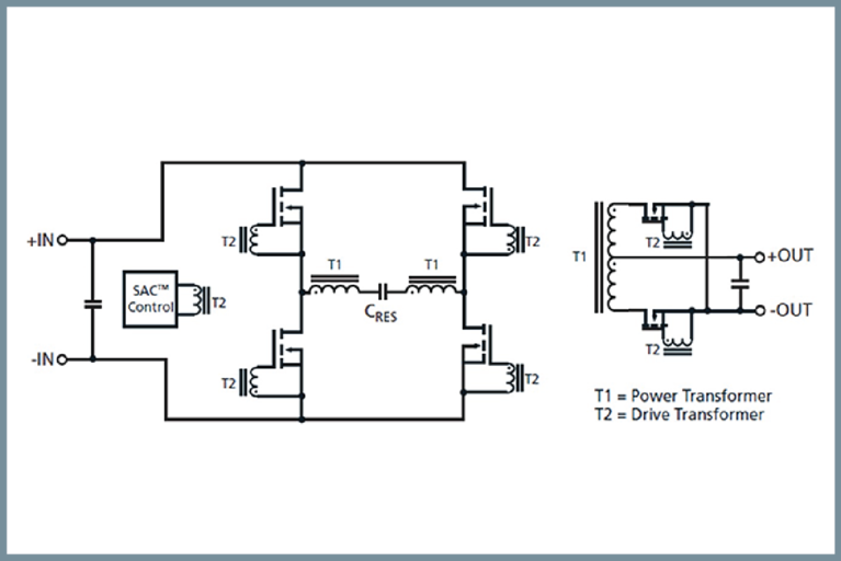 The full-bridge, SAC series-resonant topology image