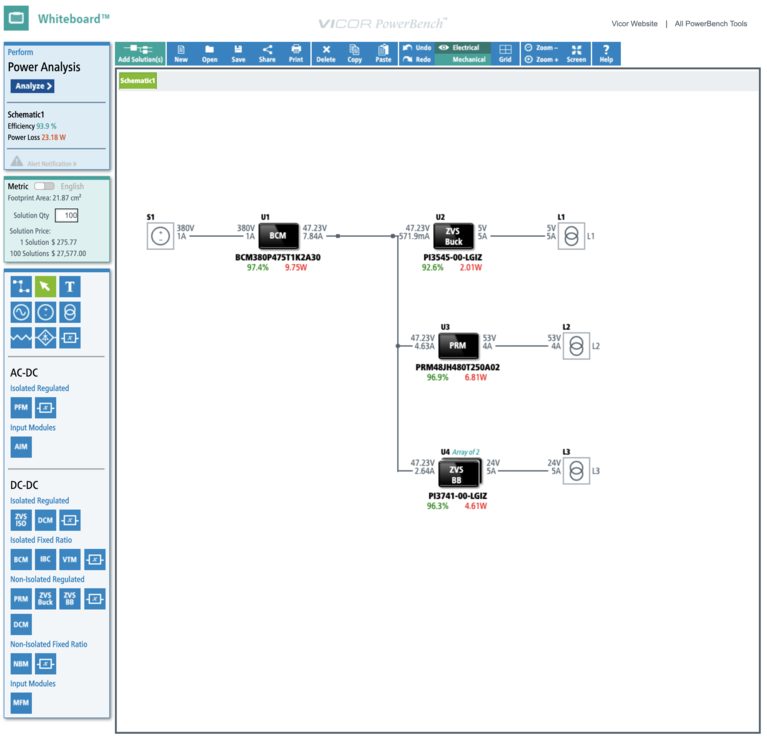 Whiteboard electrical view image