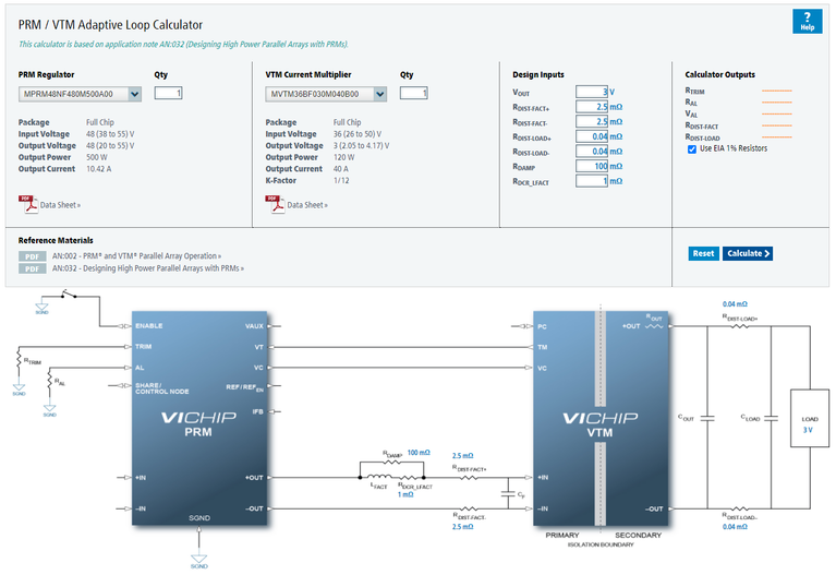 PRM/VTM Adaptive Loop Calculator image