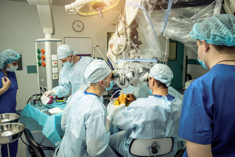 Edge computing micro data centers hospital image