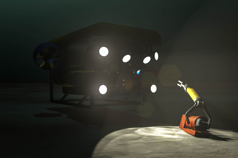 Image of an autonomous underwater vehicle