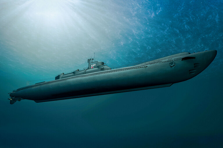 Image of a combat submarine