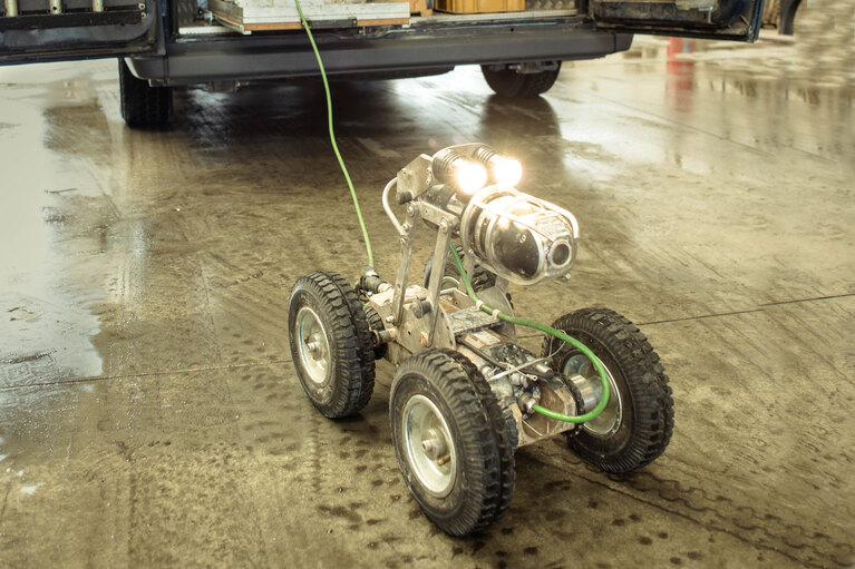 Low-weight, low-noise solution for sewer inspection robots case study