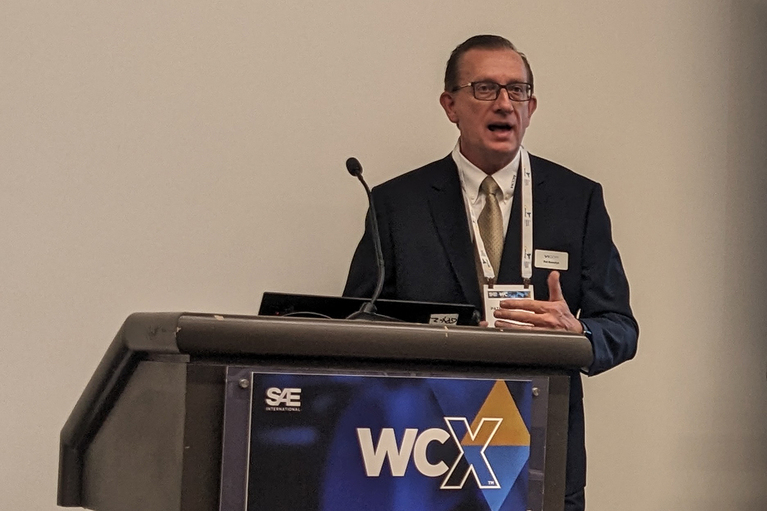 Patrick Kowalyk presenting image