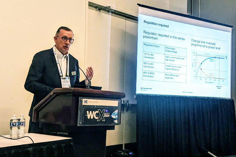 Patrick Kowalyk presenting