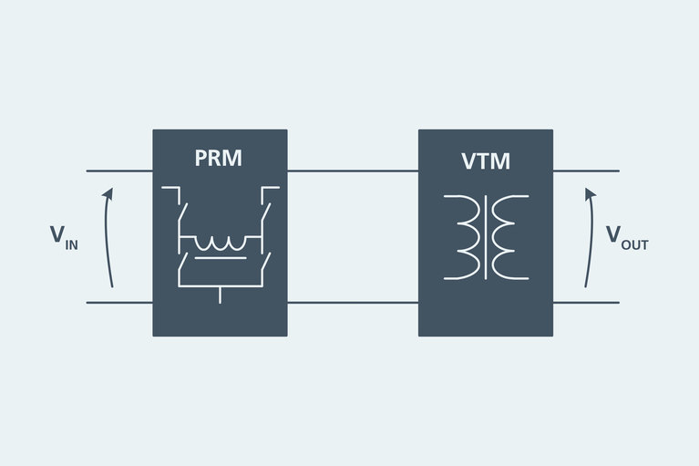 Illustration of PRM & VTM DC-DC application