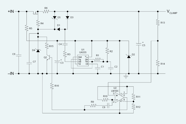 Example of a voltage‑clamping circuit image